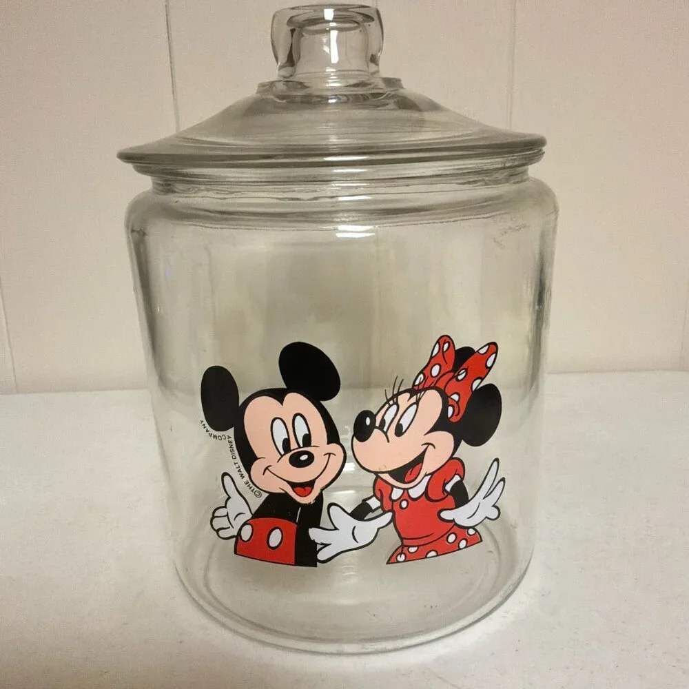 Vintage Walt Disney Mickey and Minnie Cookie Jar 4LB 2OZ